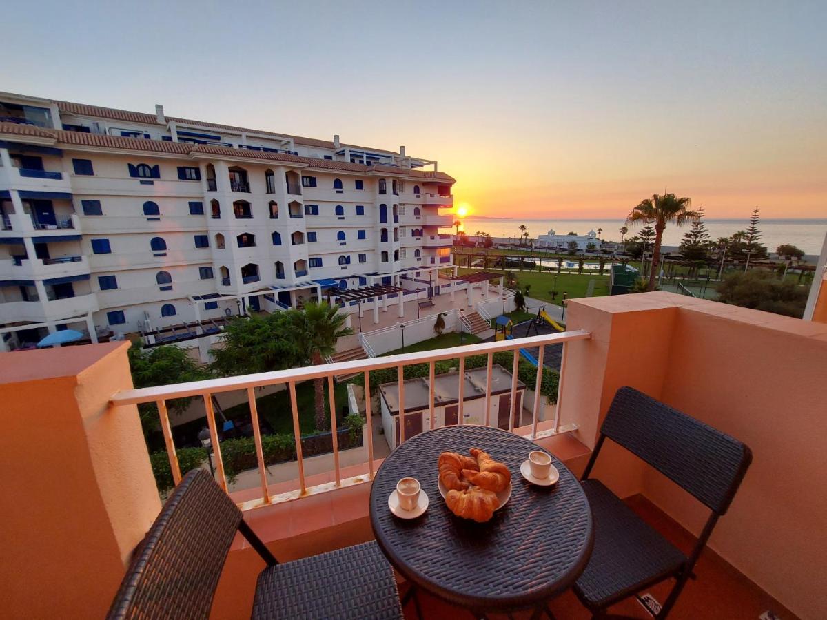 Noria 2, Pied Dans Le Sable, Magnifique Vue Mer, Piscine, Garage, Climatisation San Luis de Sabinillas Exterior photo